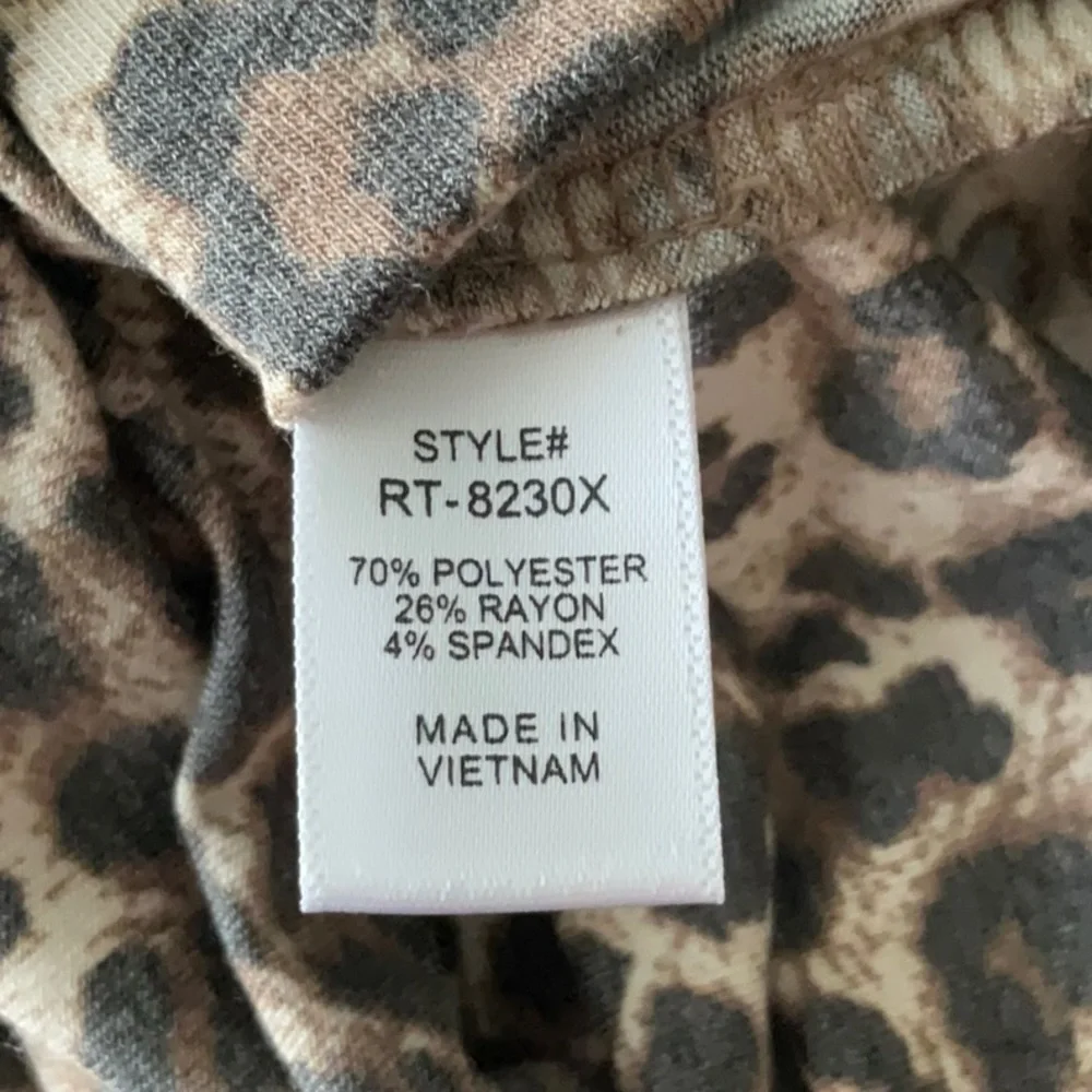 Plus Leopard Print Short Set Pajama - Picture 2 of 2